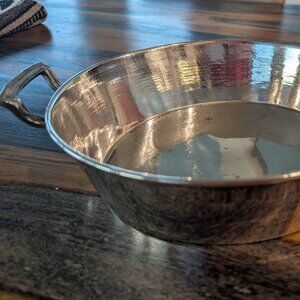 Vintage Meridem 2-Handled Silver Plated Bowl
